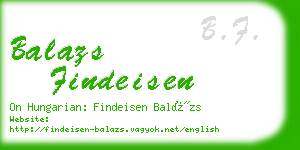 balazs findeisen business card